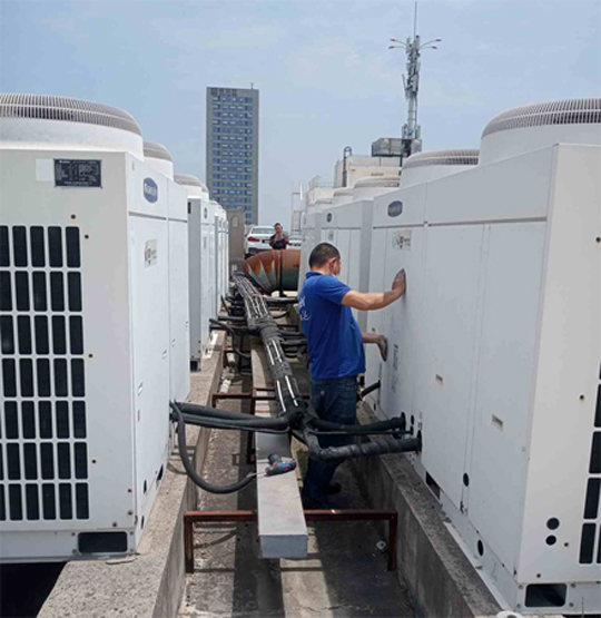 谢通门中央空调制热和不制冷系统维修方法